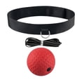 thumbnail image 1 of Diadema con pelota de reflejo de boxeo, entrenador deportivo, bolas de reacción de velocidad de perforación, pelota de boxeo de reflejo para Rojo, 1 of 8