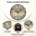 thumbnail image 3 of Wall Battery Operated Silent Non-Ticking, Vintage Round Rustic Clock Decorative for Home kitchen Room Office Bathroom Bedroom(12 Inch) A, 3 of 7