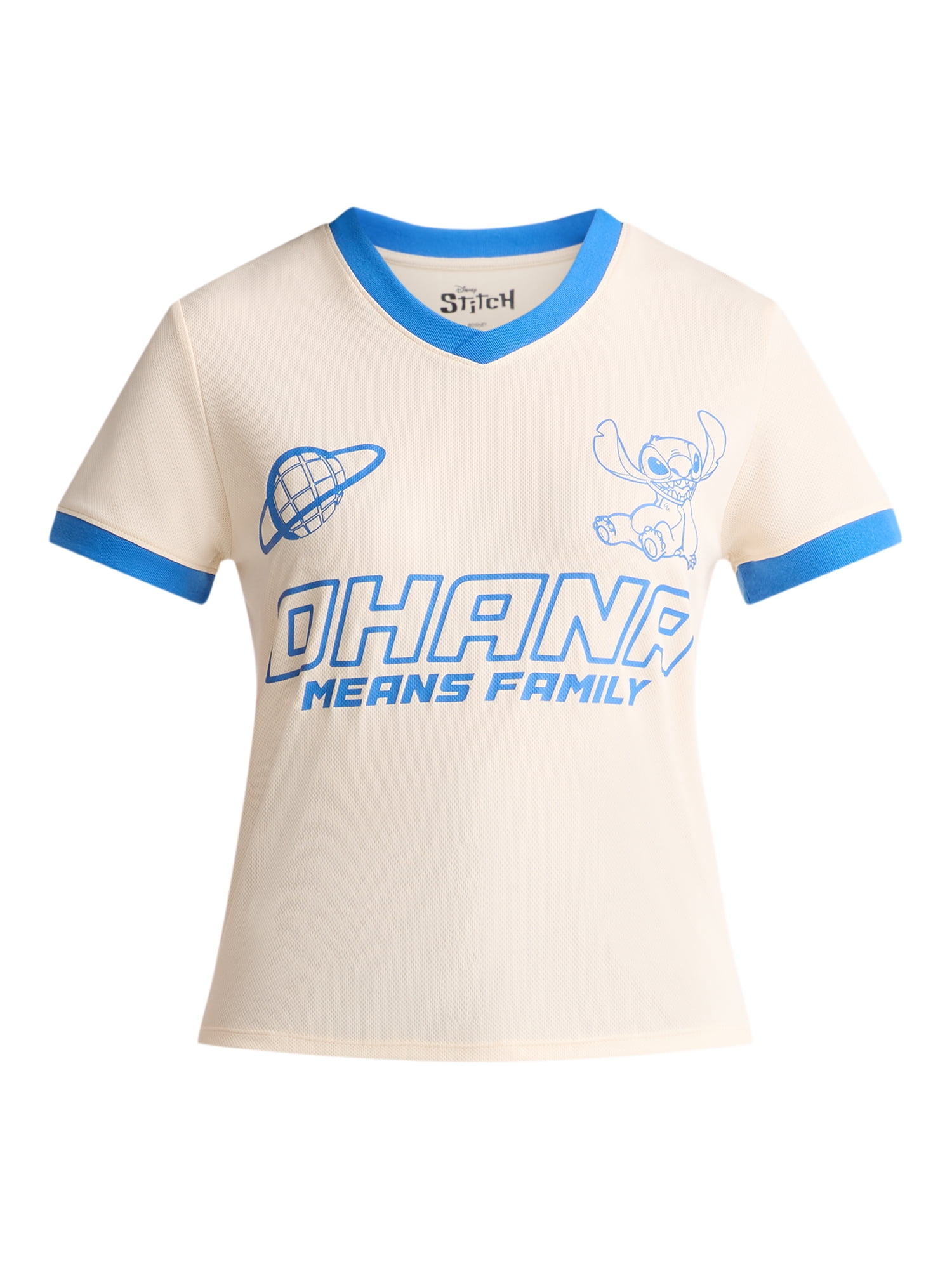 Disney Stitch Women’s Sporty Graphic Tee, Sizes XXS-XXL