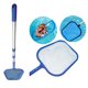 thumbnail image 1 of Rastrillo Telescópico de Poste con Espumadera de Malla de Resistencia para Limpieza de de Hojas de Piscina, 118 cm de Longitud T shamjiam Skimmer de hojas de piscina profesional, 1 of 8