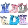 thumbnail image 3 of TeeHee Girls Toddler Kids Socks Cute and Fun Cotton Crew Socks 18 Pair Pack with Gift Box, 3 of 5