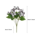 thumbnail image 2 of 3 Pack Artificial Butterfly Bush Flowers, 11.81 Inch Realistic Floral Spray for Wedding and Home Decor, Dual-Tone Plastic Flowers for Outdoor Indoor Vase, All-Season Table Centerpiece, 2 of 7