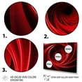 thumbnail image 3 of Designart "Dreamscape Red and Black Abstract Spiral" Abstract Framed Wall Art Decor - Modern Red Abstract Spirals Entryway Framed Wall Art, 3 of 6