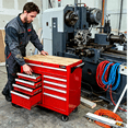 thumbnail image 6 of ARTMAN 9 Drawer Rolling Tool Chest with Wheels and Wooden Top, Heavy Duty Industrial Service Cart Storage Organizer with Locking System,45.28*18.11*39.37inches,1 Pack, 6 of 14