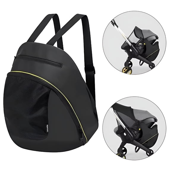 GASTROPOD Mommy Storage Bag for Doona Stroller Accessories Portable Storage Mom Backpack Black Waterproof Diaper Bag