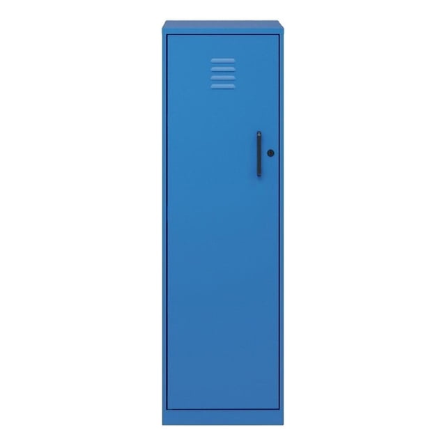 Pemberly Row Armoire de Rangement en Métal à 4 Tablettes Sans Assemblage, Bleu Classique