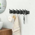 thumbnail image 6 of NIFFGAFF Wall Hook Coat Rack Hanger : 2 Packs Black Hanging Storage Mount for Coats, Jackets, Hats, Towels, Keys, Closet Door Holder, 6 of 7