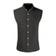 thumbnail image 1 of Men's Summer Hawaiian Solid Color Sleeveless Button-Down Shirt 5XL, 1 of 4