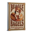 thumbnail image 1 of Beagle Bagels, Retro Ad, (12x18 Wrapped Canvas, Wall Decor, Artwork), 1 of 5