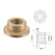 thumbnail image 3 of Uxcell Cojinetes de manga de brida de 10x16x10mm de bronce sinterizado autolubricante, paquete de 4, 3 of 6
