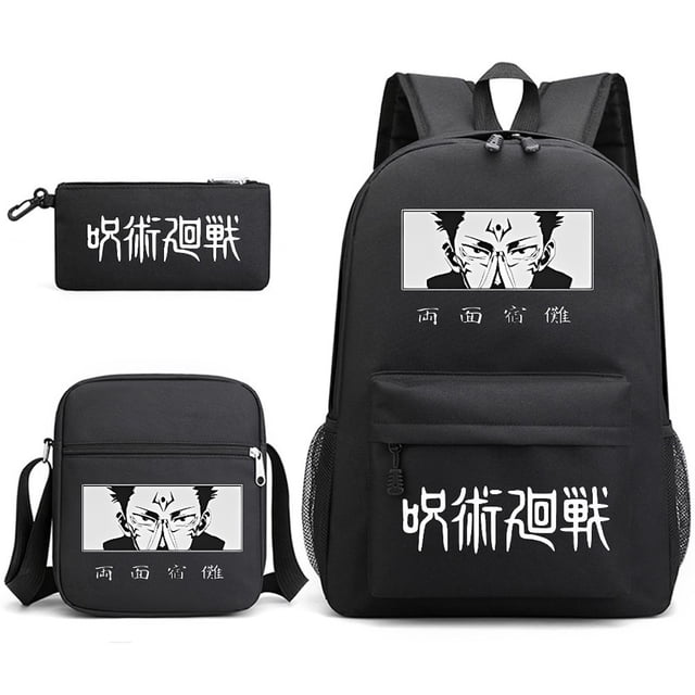 Set de mochilas escolares Jujutsus Kaisens Ryomens Sukunas Kids