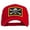 Red, variant on Skull Choppers Red Eyes Patched Cap - Red OSFM