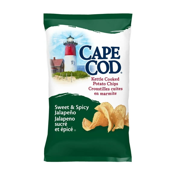 Cape Cod Sweet & Spicy Jalapeño Kettle Cooked Potato Chips, 220g
