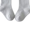 thumbnail image 4 of POINTERTECK Little Girls Stockings  Plain Color/Patchwork Side Bow-Knot Midi Tube Socks  Breathable Elastic Knee-Length Socks, 4 of 5
