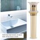 thumbnail image 5 of Desagüe emergente, G1-1/4 Juego de desagüe emergente para lavabo de latón con rebosadero (zirconio dorado). Afortunado Sencillez, 5 of 5