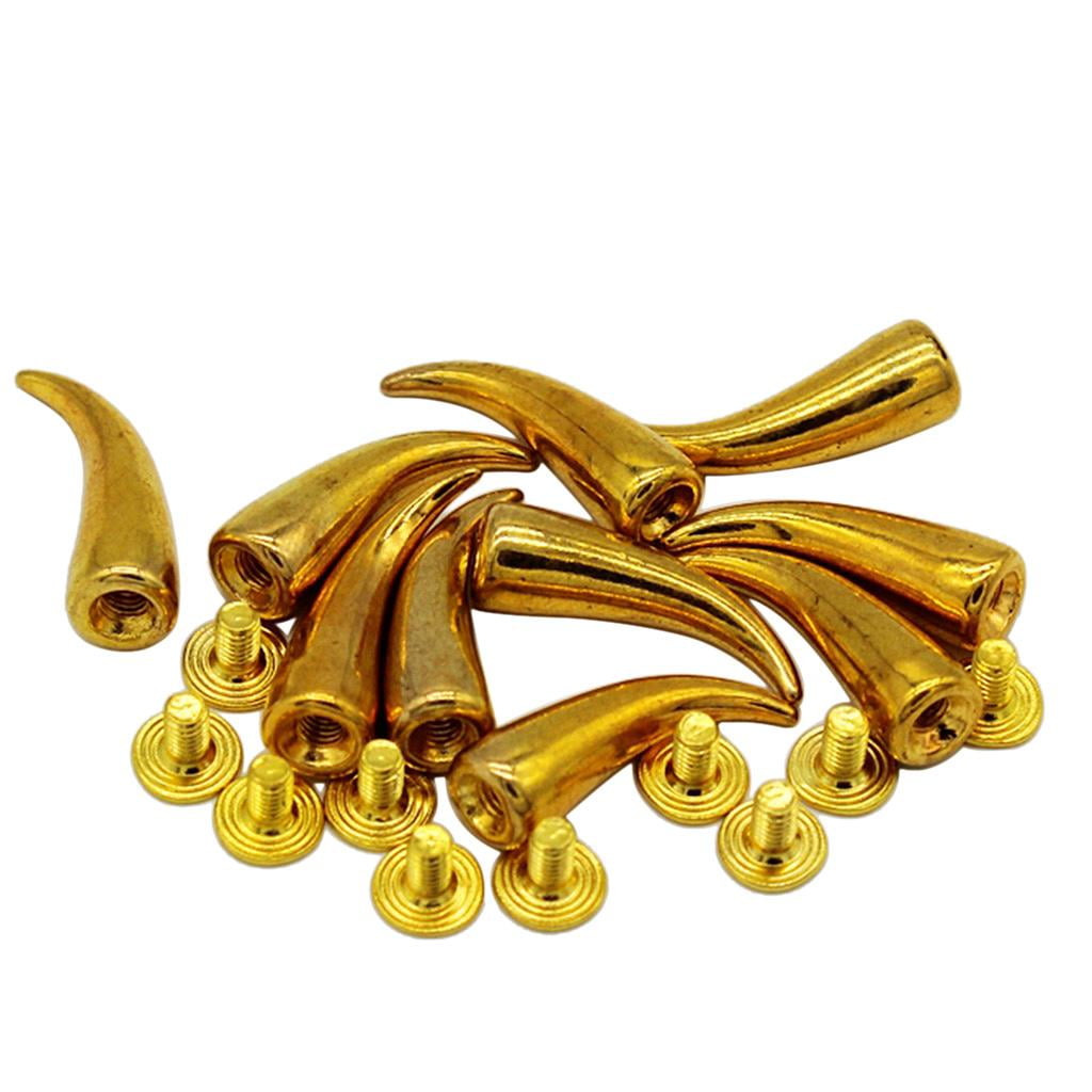 Set of 10 Bending Cone Rivets Fasteners Studs Rivets Sewing Leather ...