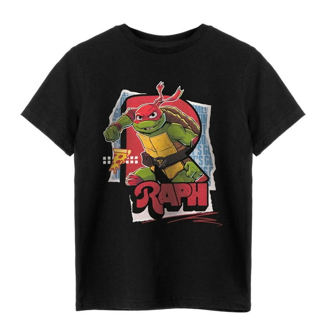 Teenage Mutant Ninja Turtles T-Shirt à Manches Courtes pour Garçons Raphael