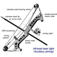 thumbnail image 5 of Mini Archery Bow Set Right Hand Mini Compound Bow Mini Hunting Bow Metal Material Catapult RH/LH for Hunting Shooting Practice Archery Entertainment Fun, 5 of 14