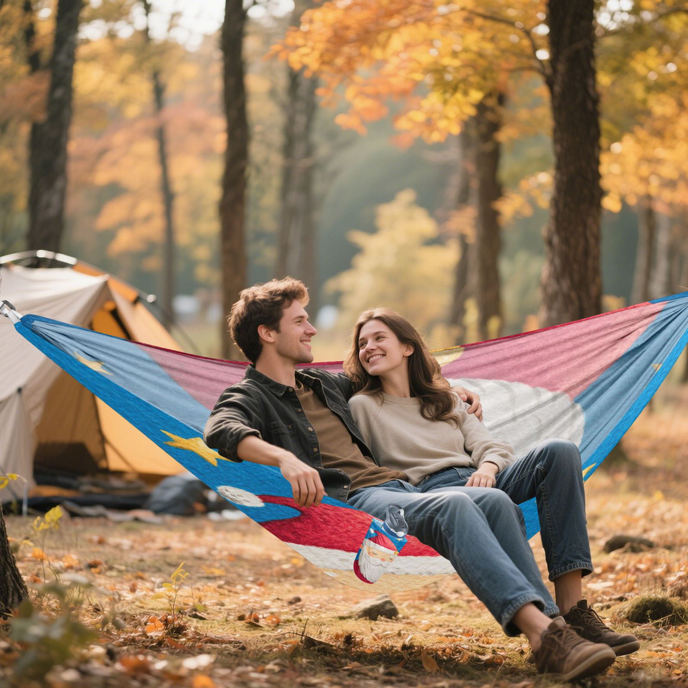 Hammock Camping Hammock Nylon Portable Hammock Travel Camping Hammock Warm Santa Claus