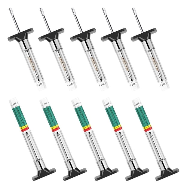 Medidor de Profundidad de Neumático Godeson 88702 con Código de Color Inteligente Paquete de 10