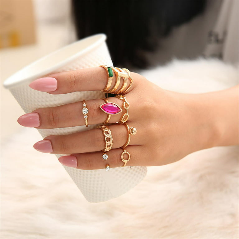 Hollow Out Star Heart Rings For Women Men Splice Open Adjustable Couples  Rings Jewelry Gifts Accessory Promise Finger Rings Wedding Engagement Bands