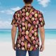 thumbnail image 4 of Fotbe Ice Cream Cake Camisa Hawaiana para Hombre Unisex – Camisa Casual de Verano con Botones de Manga Corta de Algodón y Lino,XX-Large, 4 of 7