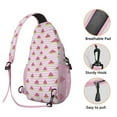 thumbnail image 2 of Summer Fruit Watermelon Pattern Sling Backpack, Lightweight Crossbody Bag with Cute Tropical Design, Durable and Multi-Functional for Outdoor and Travel Activities, 2 of 6