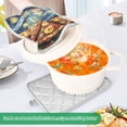 thumbnail image 3 of Yayeee Pot Holders Kitchen Heat Resistant with Pocket 7"x9.8" Cotton Oven Cooking Hot Pads, Starry Pizza, 3 of 7