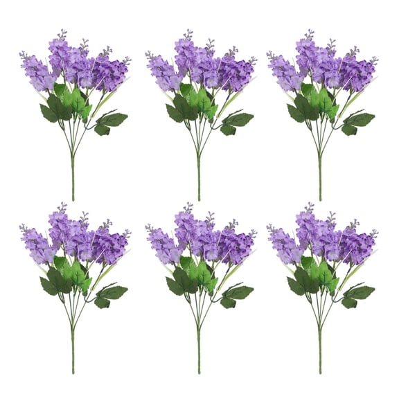 Silk Flower Lavender Hyacinth Lifelike Durable for Outdoor Decoration