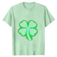 thumbnail image 3 of BiZtdJrK Men's Casual T-Shirts St. Patrick's Day Shamrock Graphic Summer Tee Tops Round Neck Short Sleeve Novelty Printed Tees Mint Green XL, 3 of 5
