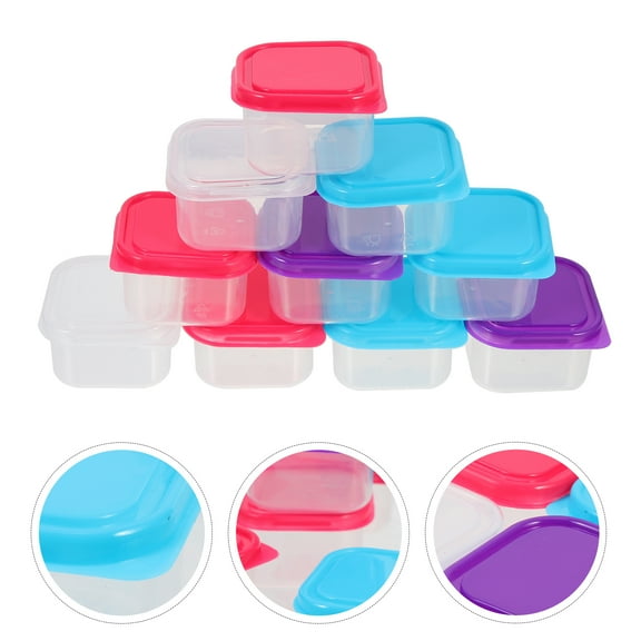 BESTYASH 12Pcs Plastic Food Storage Containers for Refrigerator and Freezer Use