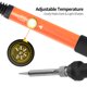 thumbnail image 2 of Kit De Soldador Eléctrico 60W Con Temperatura Ajustable 59 Bits De Soldadura Juego De Herramientas De Pirograbado Para Carpintería Grabado Tallado Quemado 92Pcs Yuarrent TO005531-01, 2 of 6