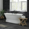 thumbnail image 3 of Cambridge Plumbing  60 x 30 in. Cast Iron Double Ended Pedestal Tub - Polished Chrome, 3 of 3