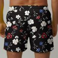 thumbnail image 6 of Odeerbi Mens Swim Trunks Hawaiian Tropical Print Bord Shorts Summer Beach Swimming Trunks Loose Beach Shorts with Pocket Swimming Pants Gray, 6 of 6