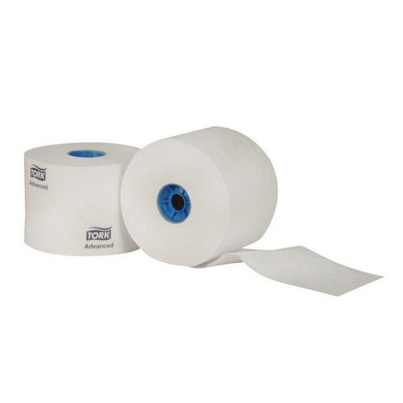 SCA Tissue 110292A CPC 2 ply Tork Advanced High Capacity Bath Tissue Roll - White - Case of 36