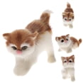 thumbnail image 2 of Modelos de animales de gato realistas Muñecos de gato realistas de peluche de juguete, 2 of 9