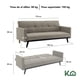thumbnail image 5 of Sofá Cama Reclinable 3 Personas Sillón Minimalista 2 Posiciones Kingshouse beige 1, 5 of 8