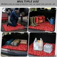 thumbnail image 3 of HUISEFOR Christmas Candy Cane Car Trunk Mat 29" x 39" Non-Slip Cargo Mat Rear Trunk Liner Removable Automotive Accessories Universal Fit for Most Vehicle, 3 of 7