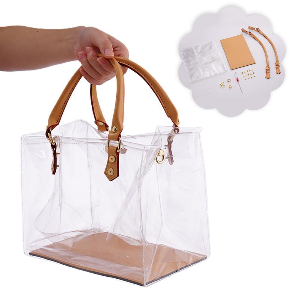 Clear PVC DIY Tote Bag Handbag Making Kit Handmade Gift Bags Craft To Sell/