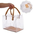thumbnail image 4 of DAMLUX Clear PVC DIY Tote Bag Handbag Making Kit,Create Handmade Gift Bags Craft Accessories Tool Set,Clear Purse DIY Kit,Birthday Holiday Bag Making Kit for Girls, 4 of 8