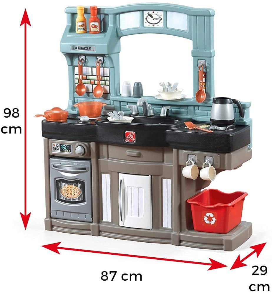step2 best chef's play kitchen with 25 piece accessory play set