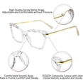 thumbnail image 2 of Gafas de sol con montura de ojo de gato y lentes transparentes para mujer B2440, 2 of 5