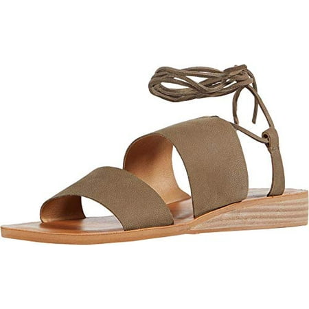 

Lucky Brand Women s HADESHA Flat Sandal Fossilized 6.5