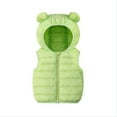 thumbnail image 2 of Godderr Toddler Baby Warm Puffer Down Vest for Boys Girls Lightweight Bear Ears Hooded Sleeveless Cotton Jacket for 1-5Y, 2 of 6