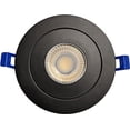 thumbnail image 2 of 3-inch Integrated Panel with Gimbal 5000K 7w, 560lm, Dimmable, LED Recessed Light Kit in White with Junction Box - Energy Star (3-inch Integrated Panel 4000K, Black), 2 of 4