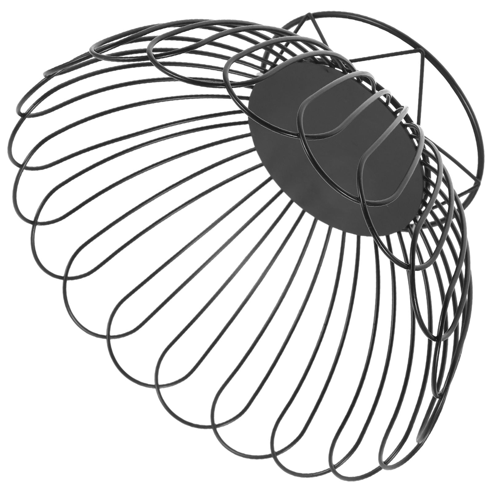ELAYARD Black Metal Wire Fruit Basket, High Footed, Ideal for Home Use,