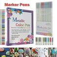thumbnail image 3 of Acrylic Paint Marker Pens Set DIY Art Marker Pens School Art Students Teachers Supplies Graffiti Pens Permanent for Stone Glass Metal Fabric, 3 of 6