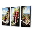 thumbnail image 3 of Designart "Romantic Rendezvous in Rioja Vineyard II" Farmhouse Framed Wall Art Set Of 3 - Green Vineyard Frame Gallery Wall Set For Home Decor, 3 of 7