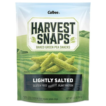 Calbee Harvest Snaps Snapea Crisps Gluten Free Lightly Salted -- 3.3 oz Pack of 2