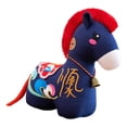thumbnail image 3 of Peluche de caballo de Año Nuevo chino, símbolo de bendición para decoración de mesa, recuerdo. Rojo Azul Profundo 12cm, 3 of 6